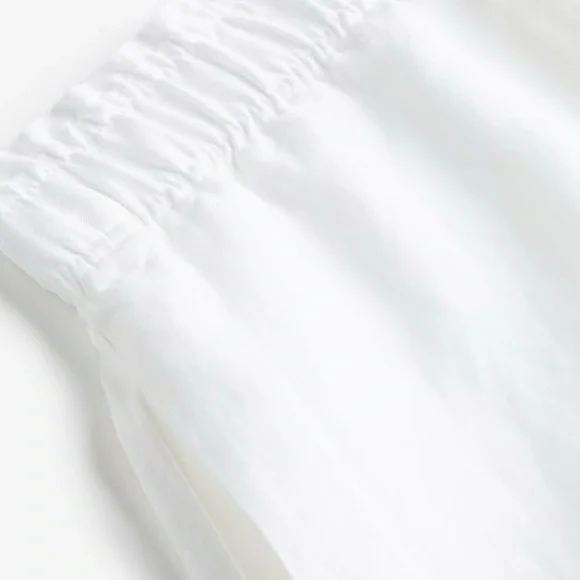 H&M Linen Blend Pull On Shorts - Picture 2 of 6